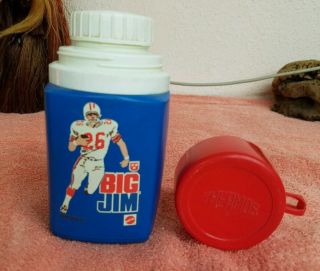 Mattel Big Jim 1973 Plastic Thermos Bottle For Lunchbox By King - Seeley Football