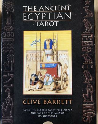 The Ancient Egyptian Tarot Deck (aquarian,  By Barrett,  Clive) Oop Out Of Print