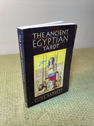 The Ancient Egyptian Tarot,  Clive Barrett (1994 Oop Paperback) No Deck
