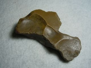 Ancient Alien Head Flint Stone Artifact Kansas River Bed Find 83.  3 Grams 3