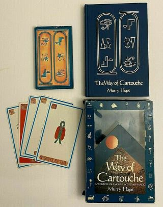 The Way Of The Cartouche: Oracle Ancient Egyptian Magic Murry Hope 1985 1st Ed.