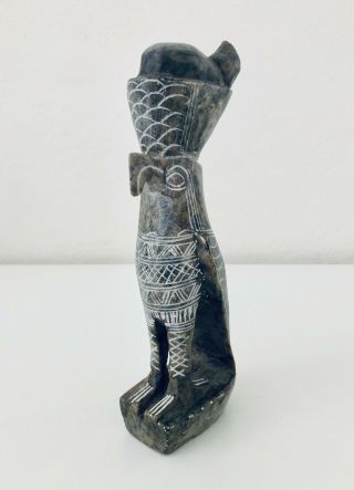 Ancient Egyptian Horus The Elder Statue,  Handmade In Egypt,  Granite,  9” High