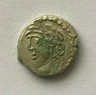 Ancient Celtic Silver Ar Drachm Uncertain 1st Century Bc - E47