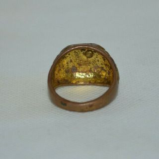 Rare Extremely Ancient Bronze Roman Ring Medieval ORNAMENT Authentic Artifact 3