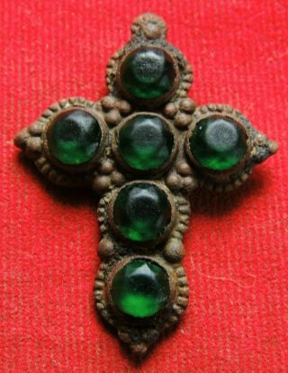 Ancient Bronze Cross Middle Ages