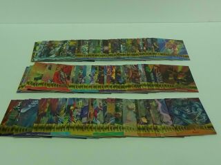 Marvel Metal 1995 Complete Trading Card Set Of 138 Cards Inaugural Edition Fleer