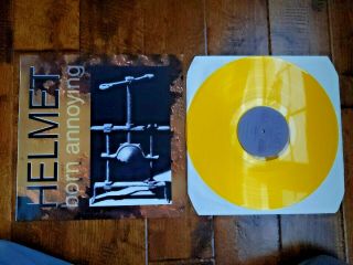 Helmet Born Annoying Yellow Vinyl Singles Comp Lp Amrep Amphetamine Reptile 036