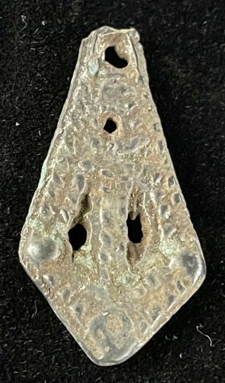 Authentic Ancient Lake Ladoga VIKING Artifact Bronze Pendant HG3 - 6 2