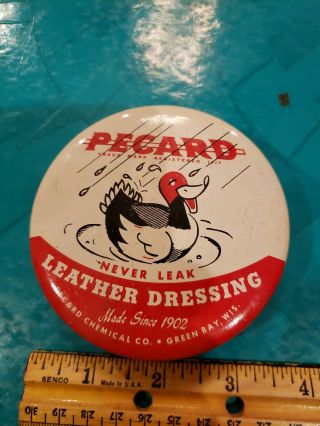 Pecard Leather Dressing Tin,  Green Bay,  Wi.