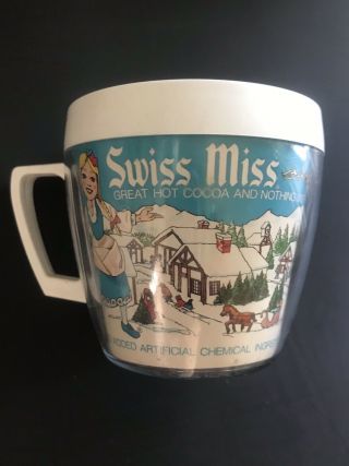 Vintage Swiss Miss Plastic Mug