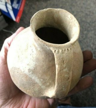 Ancient Bronze Age Terracotta Pitcher Milk Jug some Restoration 3