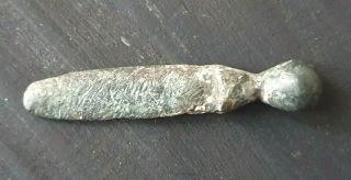 Ancient Roman Bronze Gladius Sword Pendant - Military Amulet.  5 2