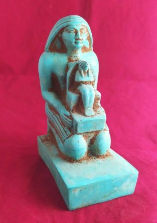 Rare Ancient Egyptian Antique Statue Of Hor Awibre 1777 - 1775 Bc