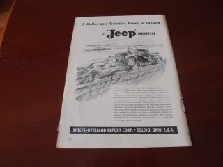 1948 Advertising Willys - Overland Jeep Universal Print Ad