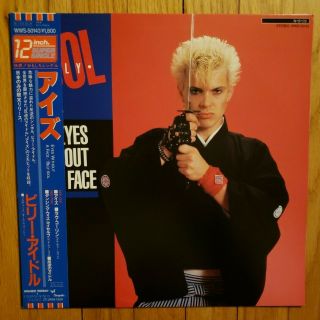 Billy Idol - Eyes Without A Face 12” 1984 Chrysalis Japan Obi W/insert Nm -