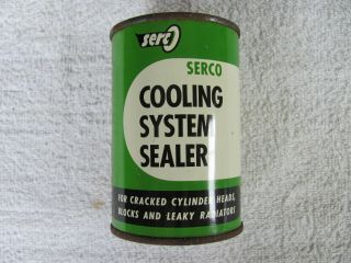 Vintage Full Can Of Serco Cooling System Sealer.