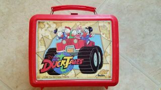 Vintage 1986 Disney Duck Tales Plastic Aladdin Lunchbox