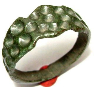 Ancient Rare Vikings Age Bronze Finger Ring.  Kievan Rus.