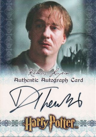 Harry Potter & The Prisoner Of Azkaban,  David Thewlis Auto Card