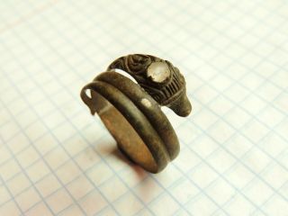 Ancient Bronze Rare Serpent Ring 2