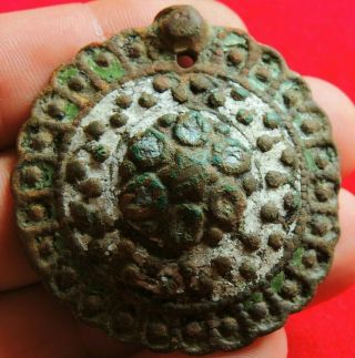 Ancient Bronze Rare Buckle 13 - 14 Century