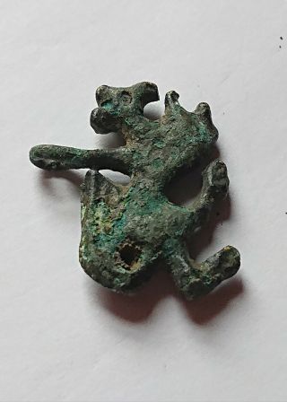 Ancient Viking Bronze Nordic Dragon Amulet Pendant. 3