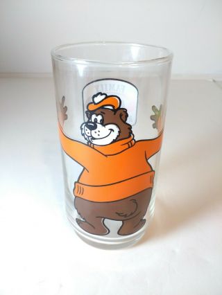 A & W Root Beer Family Restaurant Glass Bear Hugging Glass