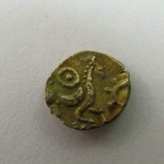 Ancient Celtic Abrincatui Silver Quarter Stater C.  100 Bc (848)