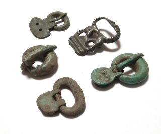 Ancient bronze roman buckles 3
