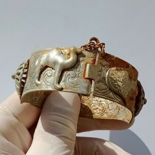 Scarce - Geometric Period Ancient Greek Silver Decorated Bracelet Circa 1100 - 750