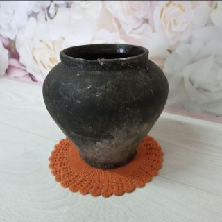 Very Old Antique Ancient Clay Vessel - Rustic Bowl