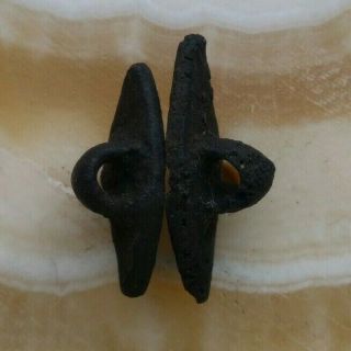 Ancient Viking copper 2 buttons 13 - 14 centuries 3