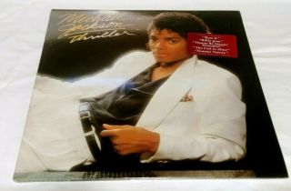 Michael Jackson - Thriller - Factory 1982 Us Lp Album Hype Sticker