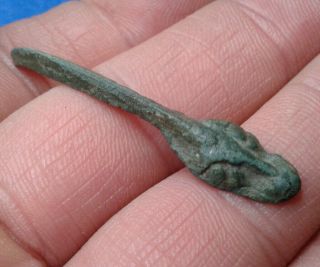Snake head.  Ancient Bronze Artifact. 2