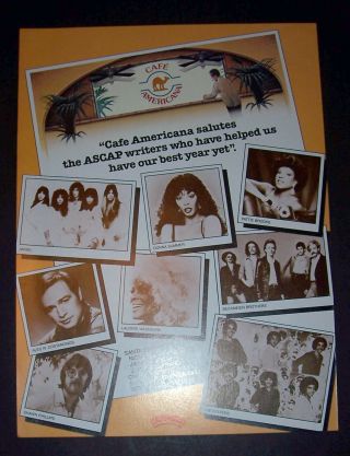 Donna Summer Bad Girls Era Casablanca Records 1979 Short Print Poster Type Ad