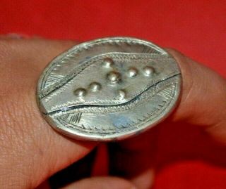 Extremely Rare Ancient Viking Old Bronze Ring Norse Ornament - Circa 900 - 1100 Ad