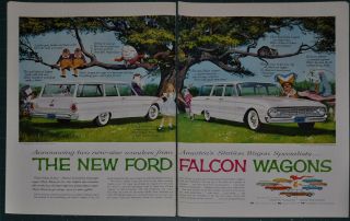 1960 Ford Falcon Station Wagons 2 - Page Advertisement,  Alice In Wonderland