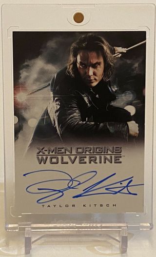 Taylor Kitsch Aka Gambit Marvel Topps X - Men Origins Wolverine Autograph Card Sp
