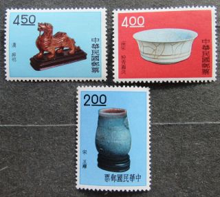 Taiwan 1961 Ancient Chinese Art Treasures,  Mi 418 - 420,  Mnh,  Cv=46eur