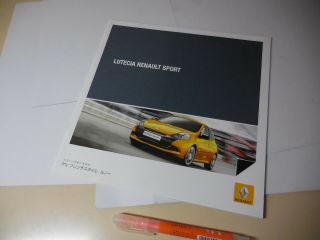 Renault Lutecia Sport Japanese Brochure 2009/12 Aba - Rf4c F4