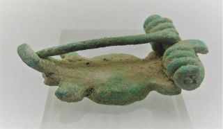 DETECTOR FINDS ANCIENT ROMAN ENAMELLED BRONZE MILITARY BROOCH 3
