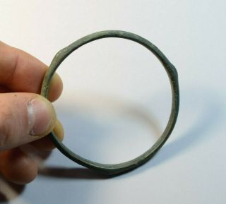 RARE BIG SIZE - Ancient Celtic Proto Money Bronze Ring 
