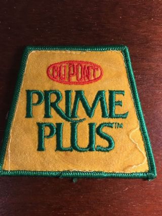 Vintage Du Pont Prime Plus Patch 3.  5 " X 3 "