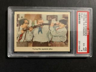 1959 Fleer The 3 - Stooges 96 Psa 6 Trying The Squeeze Play