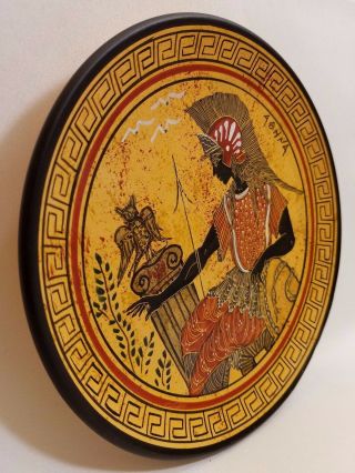 Athena Greek Goddess Rare Ancient Greek Art Pottery Plate 2