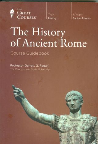 History Of Ancient Rome 8 Dvds,  200 Pg Book Great Courses 340 Vg 9781565855731