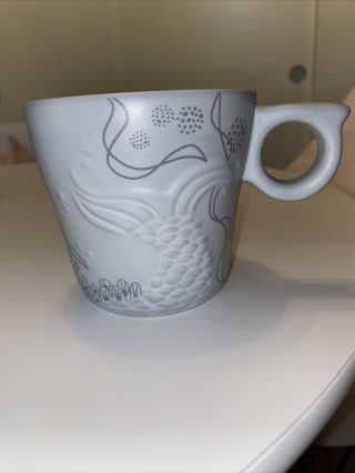 Starbucks 2016 Coffee Cup 12oz Embossed Mermaid Siren Tail Anniversary Mug
