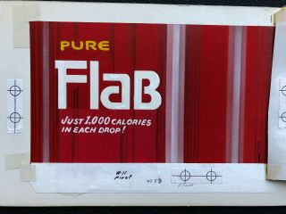 1980 Fleer Chug - A - Can Candy Art Flab Tab Cola Gum Soda Garbage Pail Kid