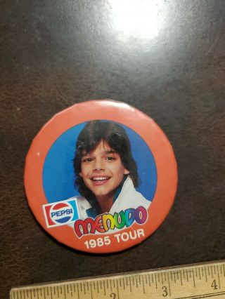 Vintage 1985 Pepsi - Cola Menudo Band Tour Pinback Button