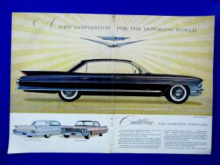 1961 Cadillac 62 Print Ad 8.  5 X 11 "